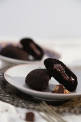 steamed buns filled with chocolate