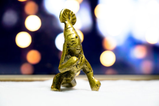 Sculpture of Lord Baby Krishna. Laddu Gopal, Lalan