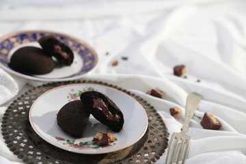 steamed buns filled with chocolate