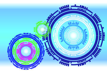 Technology for modern business background.