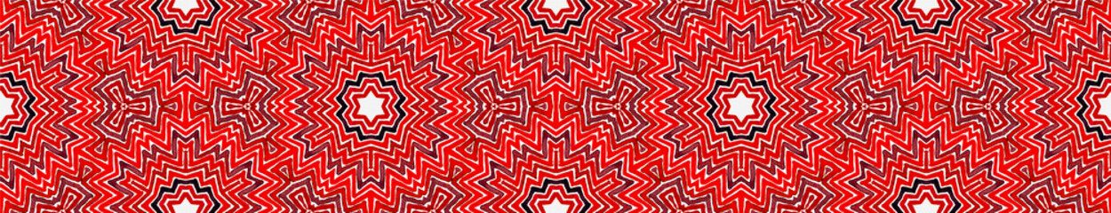 Wine red Seamless Border Scroll. Geometric Waterco