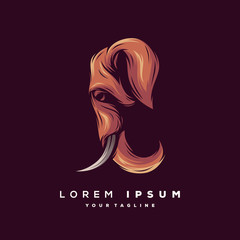 awesome brown elephant logo design