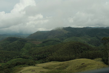 Fototapeta premium landscape with mountains and clouds