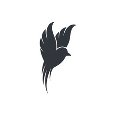 Bird logo template vector icon illustration