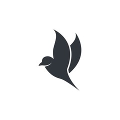 Bird logo template vector icon illustration