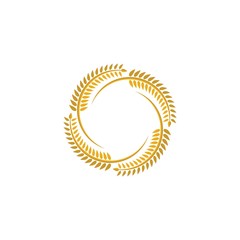 Wheat vector icon illustration design