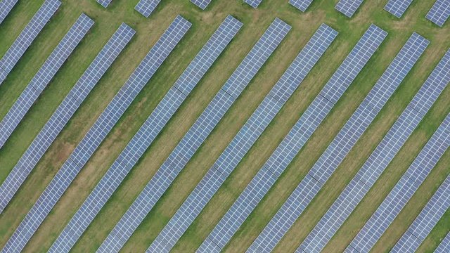 Solar farm aerial background