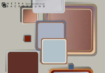 Square vector background overlaps with stone and brick colors. vector illustration