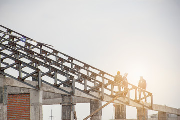 Obraz premium Building construction pattern background