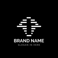 Obraz premium church icon with negative space style with strip line