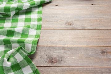 Obraz premium cloth napkin at rustic table in front