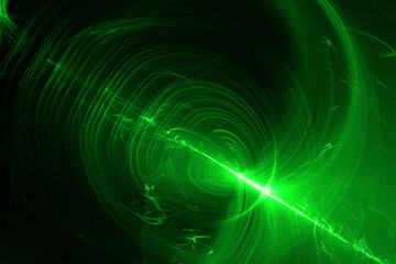 green glow energy wave. lighting effect abstract background.