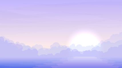 abstract, art, background, bright, calm, cartoon, clean, clearly, cloud, cloudless, cloudy, color, design, evening, flat, foggy, gradient, heaven, horizon, illustration, landscape, light, minimalism, 
