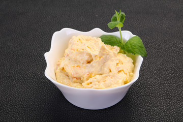 Curd with dry apricot
