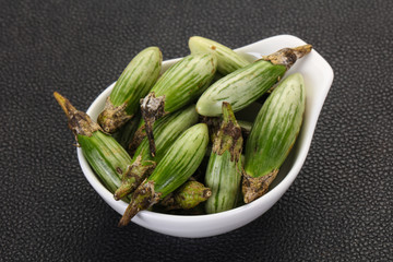 Green asian eggplant