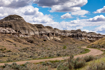 The Badlands of Albert in Canada