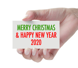 Merry christmas and happy new year 2020.