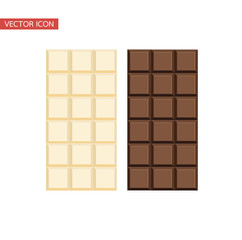 chocolate bar and white chocolate bar vector