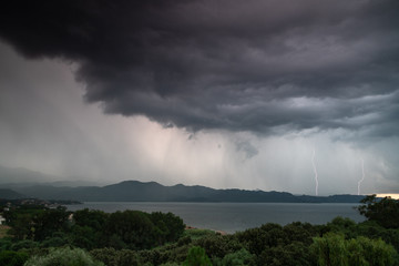 A stormy day over Saint Florent, Corsica