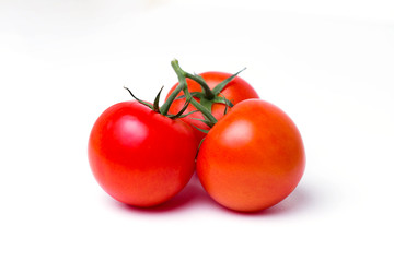 Tomato in isolated white background