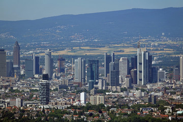 Fototapeta na wymiar Skyline von Frankfurt