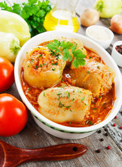 Stuffed paprika with meat