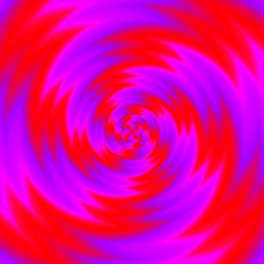 Red spirals. Spin illusion.
