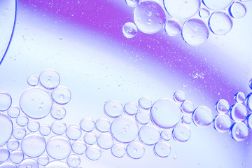 Blue abstract bubbles texture