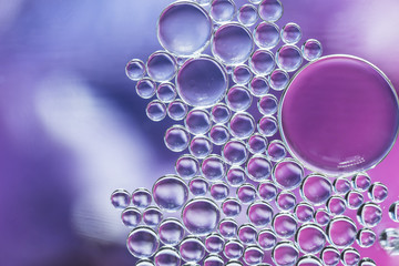 Abstract violet bubbles texture