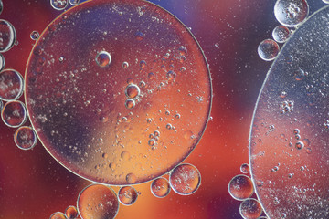 Various multicolored bubbles texture