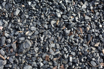 the texture of the coal