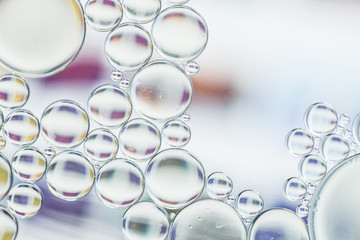 Abstract various bubbles texture