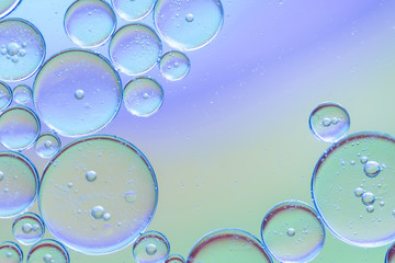 Soft blue abstract background with bubbles