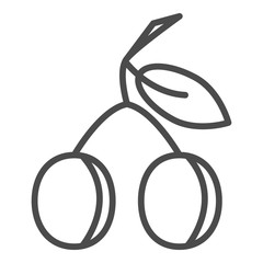 Plum icon. Peach icon. Apricot icon. Fruits. Icons. Vector. Food. Nutrition. Vector graphics. Illustration.