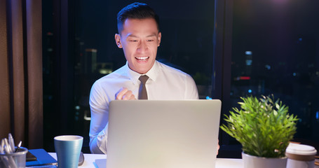 businessman overtime work