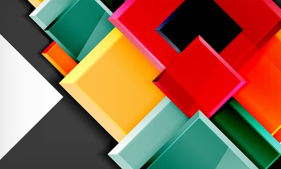 Colorful square and rectangle blocks background