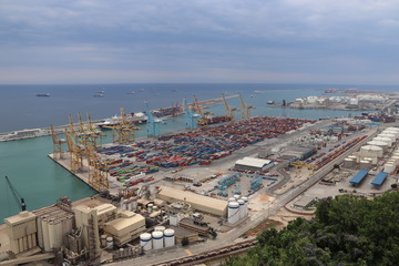 Port industriel de Barcelone, Espagne