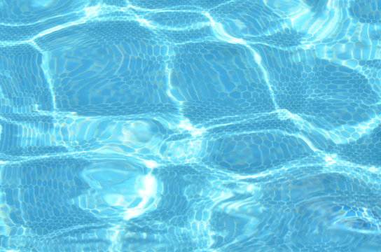 Surface of blue swimming pool. Background texture of water. - image