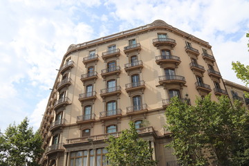Immeuble &agrave; Barcelone, Espagne