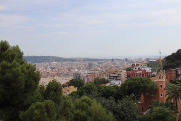 Fototapeta na wymiar Paysage urbain à Barcelone, Espagne