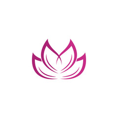 Beauty Vector Lotus flowers design logo Template icon 