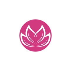 Beauty Vector Lotus flowers design logo Template icon 