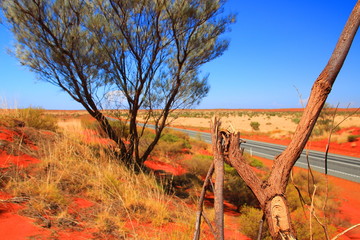 Shiny red Australian outback