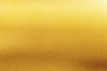 Gold texture background. Retro golden shiny wall surface.