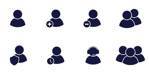 contains such as teamwork, group of people, colleague, positive, add, increase, member, leader and much more simple set of business people related solid glyph characters