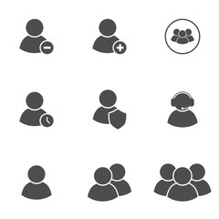 contains such as teamwork, group of people, colleague, positive, add, increase, member, leader and much more simple set of business people related solid glyph characters