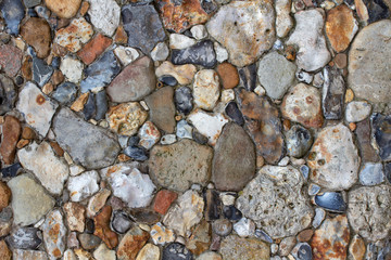 Closeup image of a stone wall