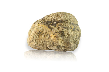 Rock stone isolated on white background this has clipping path.
