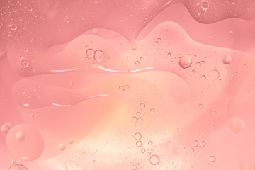 Abstract Pink water bubbles background