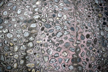 stones on a floor